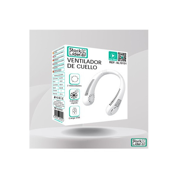 STOCK LIDER Ventilador De Cuello Recargable SL10131