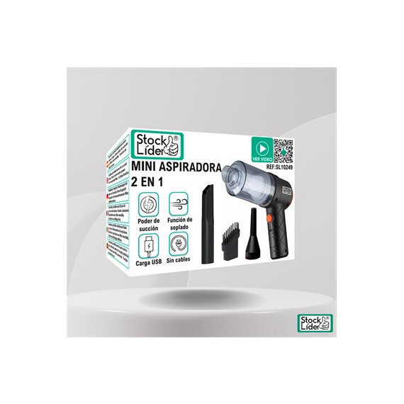 STOCK LIDER Mini Aspiradora/Soplador Recargable COn Accesorios SL10249