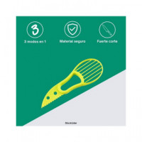STOCK LIDER Cortador de Aguacate 3 en 1 SL10553