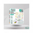 STOCK LIDER MIni Pizarra Con Luz Led 15x15Cms SL10610