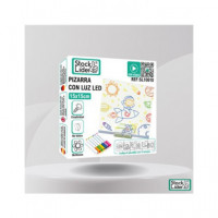 STOCK LIDER MIni Pizarra Con Luz Led 15x15Cms SL10610