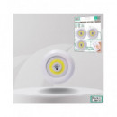 STOCK LIDER Pack 3 Lamparas Led COB+Mando A Pilas SL10775