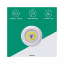 STOCK LIDER Pack 3 Lamparas Led COB+Mando A Pilas SL10775