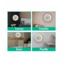 STOCK LIDER Pack 3 Lamparas Led COB+Mando A Pilas SL10775
