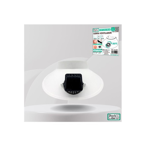 STOCK LIDER Gorra Ventilador Recargable SL10902