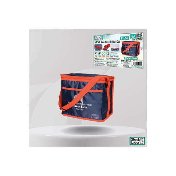 STOCK LIDER Nevera Isotermica 30x16x24cms 11.5L SL10909