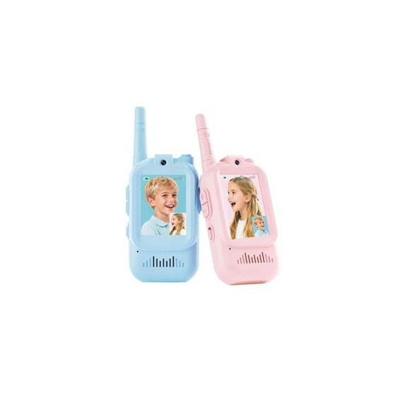 XO Pack de 2 Walkies para Niños XO-DJJ02 con Camara Azul/rosa