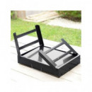 INNOVAGOODS V0103439 BARBACOA PORTATIL SOBREMESA PLEGABLE HIERRO