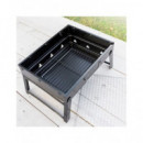 INNOVAGOODS V0103439 BARBACOA PORTATIL SOBREMESA PLEGABLE HIERRO