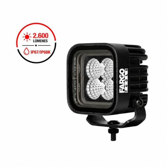 FARO LED CUADRADO 3” LARGO ALCANCE FARGO TOOLS 32W 9-32V