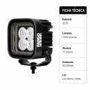 FARO LED CUADRADO 3” LARGO ALCANCE FARGO TOOLS 32W 9-32V