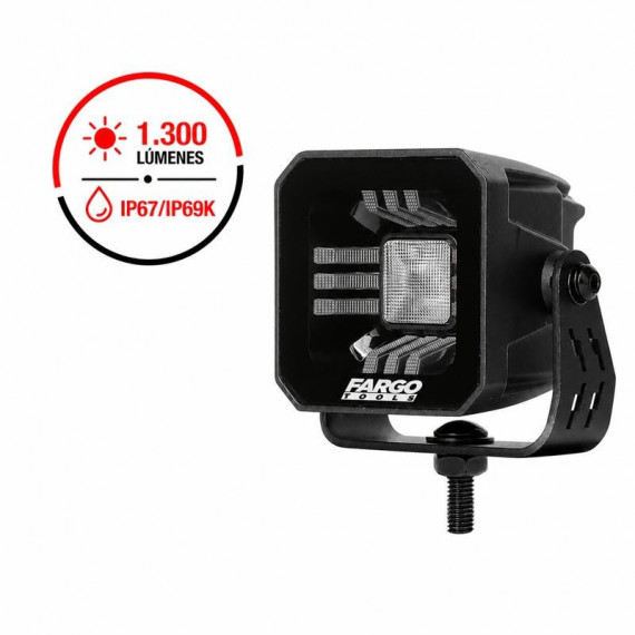 FARO LED CUADRADO 3” LARGO ALCANCE FARGO TOOLS 23W 9-32V
