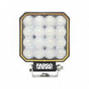 FARO LED CUADRADO 4" LARGO ALCANCE FARGO TOOLS 1.600 LUMENS 20W