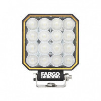 Faro Led Cuadrado 4" Largo Alcance FARGO TOOLS 1.600 Lumens 20W