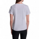 Camiseta Varsity Ny Logo Sleeve Relaxed Fit  DKNY