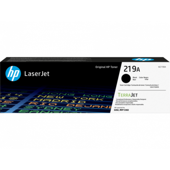 Tóner HP 219A Negro LaserJet Pro 3202DW 3302FDN 3202DN (W2190A)