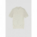 Polo regular fit de punto con cremallera de manga corta de mezcla de algodón suave de Antony Morato
