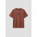 Camiseta regular fit de punto de algodón con logotipo de Antony Morato