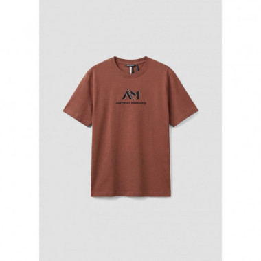 Camiseta regular fit de punto de algod&oacute;n con logotipo de Antony Morato