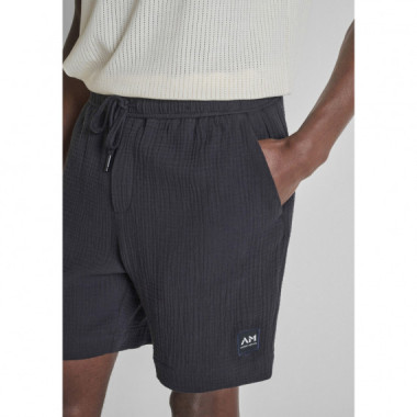 Pantal&oacute;n Corto Relaxed Fit &laquo;nairobi&raquo; de Algod&oacute;n de Tacto Suave con Efecto Waffle de ANTONY MORATO