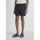 Pantalón Corto Relaxed Fit «nairobi» de Algodón de Tacto Suave con Efecto Waffle de ANTONY MORATO