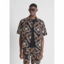 Camisa relaxed fit «dover» de algodón bordado con estampado floral de Antony Morato