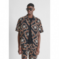 Camisa Relaxed Fit «dover» de Algodón Bordado con Estampado Floral de ANTONY MORATO