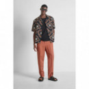 Camisa relaxed fit «dover» de algodón bordado con estampado floral de Antony Morato
