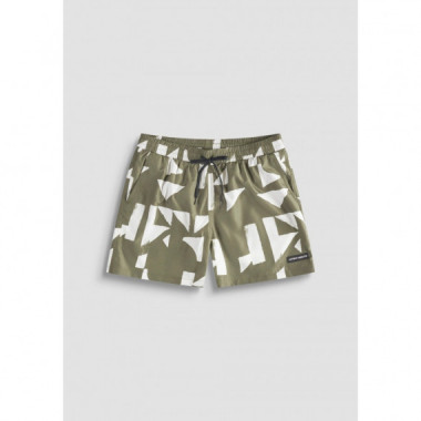 Ba&ntilde;ador Regular Fit de Tejido con Estampado Geom&eacute;trico de ANTONY MORATO