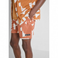 Bañador Regular Fit de Tejido con Estampado Geométrico de ANTONY MORATO