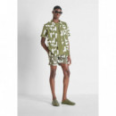 Bañador Regular Fit de Tejido con Estampado Geométrico de ANTONY MORATO