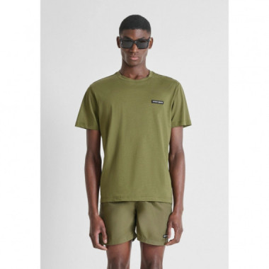 Camiseta regular fit de algod&oacute;n beachwear de Antony Morato