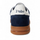 POLO RALPH LAUREN - bedford pp-sneakers-low top lace - NAVY DECKWASH WHITE - 809978008001/NAVY DECKWASH WHITE
