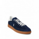 POLO RALPH LAUREN - bedford pp-sneakers-low top lace - NAVY DECKWASH WHITE - 809978008001/NAVY DECKWASH WHITE