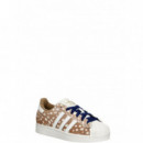 ADIDAS ORIGINALS - Superstar Ii W - Brndes Owhite Dkblue - KJ4642/BRNDES Owhite Dkblue