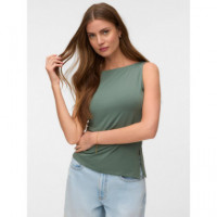 Camisetas Mujer Camiseta VERO MODA Kira Boat Neck Laurel Wreath