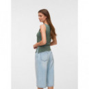 Camisetas Mujer Camiseta VERO MODA Kira Boat Neck Laurel Wreath