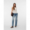 Camisetas Mujer Camiseta VERO MODA Kira Boat Neck Snow White