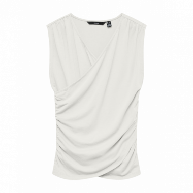 Camisetas Mujer Camiseta VERO MODA Kira V-neck Snow White