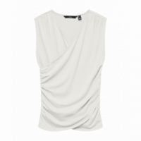 Camisetas Mujer Camiseta VERO MODA Kira V-neck Snow White