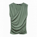 Camisetas Mujer Camiseta VERO MODA Kira V-neck Laurel Wreath