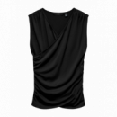 Camisetas Mujer Camiseta VERO MODA Kira V-neck Black