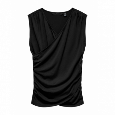 Camisetas Mujer Camiseta VERO MODA Kira V-neck Black