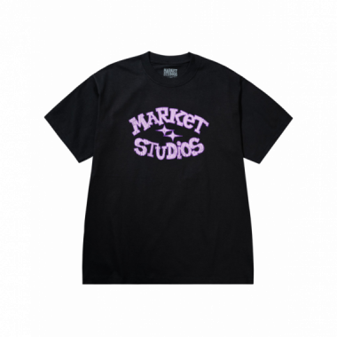 Camisetas Hombre Camiseta MARKET STUDIOS Smiley Old School Black