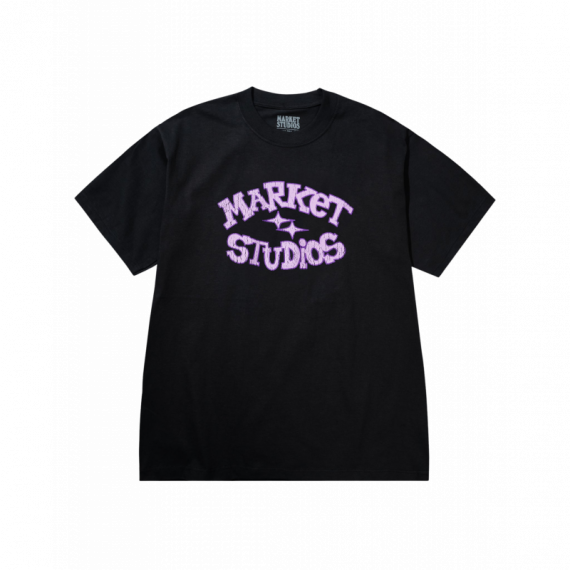 Camisetas Hombre Camiseta MARKET STUDIOS Smiley Old School Black