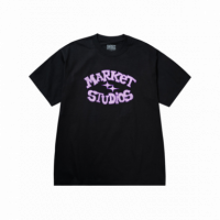 Camisetas Hombre Camiseta MARKET STUDIOS Smiley Old School Black