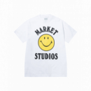 Camisetas Hombre Camiseta MARKET STUDIOS Smiley Mood White