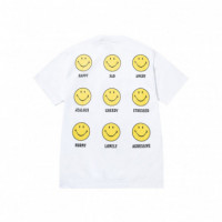 Camisetas Hombre Camiseta MARKET STUDIOS Smiley Mood White