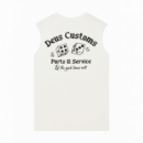 Camisetas Hombre Camiseta DEUS EX MACHINA Knucklebones Muscle Dirty White
