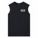 Camisetas Hombre Camiseta DEUS EX MACHINA Chinook Muscle Black